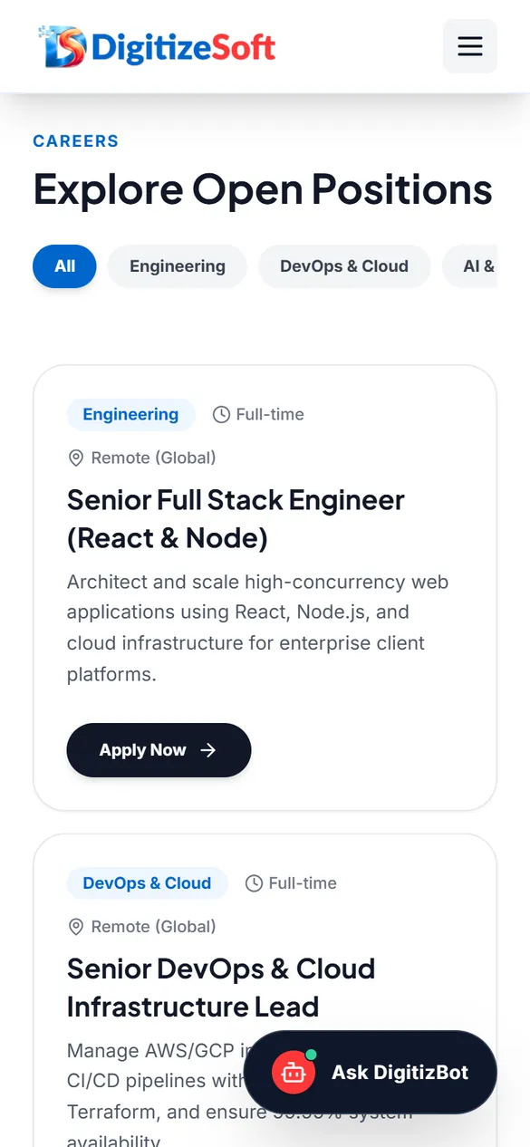 Open positions on a phone.