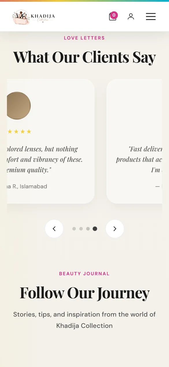 What clients say, on a phone.