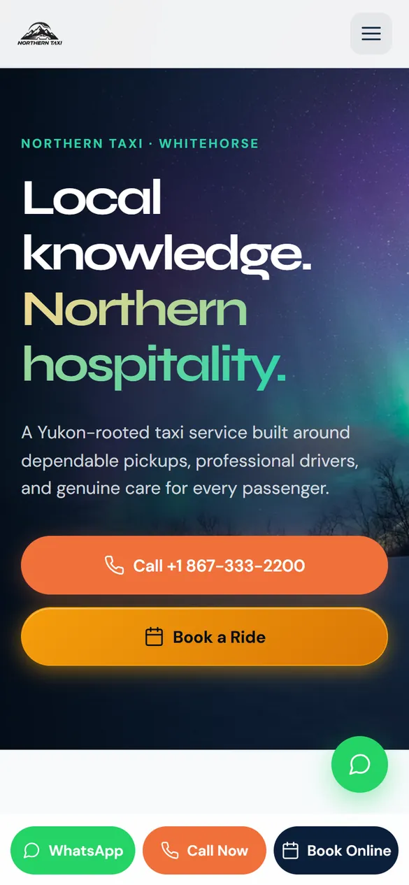 The about page on a phone.